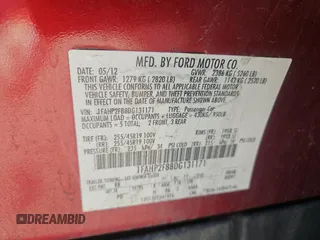 2013 Ford Taurus Limited with VIN 1FAHP2F88DG131171, listed as a Copart auction lot 60704625 with 175,016 mi miles and Clean title. Bid and sale history available at DreamBid. Image 10.