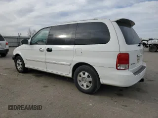 2002 Kia Sedona LX with VIN KNDUP131326271237, listed as a Copart auction lot 89358515 with 142,150 mi miles and Salvage Title. Bid and sale history available at carsss.com. Image 2.