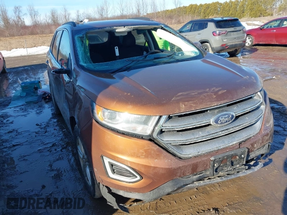 2017 Ford Edge SEL with VIN 2FMPK4J88HBB50397, listed as a IAAI auction lot 41748770 with 95,300 mi miles. Bid and sale history available at carsss.com. Image 1.
