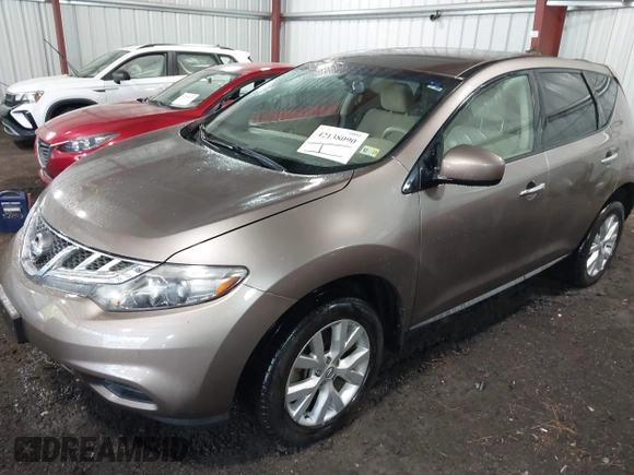 2014 Nissan Murano SV with VIN JN8AZ1MU9EW417350, listed as a IAAI auction lot 42138090 with 178,652 mi miles and . Bid and sale history available at carsss.com. Image 2.