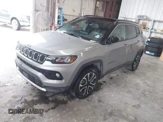 2023 Jeep Compass (RED) Edition with VIN 3C4NJDCN2PT567373, listed as a IAAI auction lot 42605313 with 49,610 mi miles and . Bid and sale history available at DreamBid. Image 2.