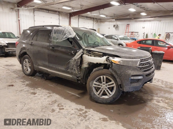 2021 Ford Explorer XLT with VIN 1FMSK8DH1MGB69650, listed as a IAAI auction lot 41651245 with 58,708 mi miles. Bid and sale history available at carsss.com. Image 1.