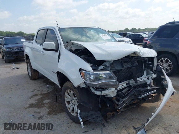 2020 Chevrolet Colorado 2WD LT with VIN 1GCGSCEN5L1160436, listed as a IAAI auction lot 42530141 with 83,751 mi miles and . Bid and sale history available at DreamBid. Image 1.