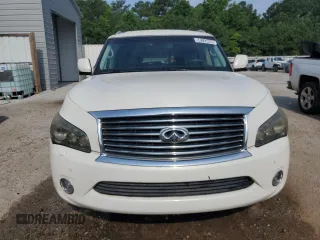 2012 Infiniti QX56 7-passenger with VIN JN8AZ2NF3C9517252, listed as a Copart auction lot 58743455 with 136,627 mi miles and Clean title. Bid and sale history available at DreamBid. Image 5.