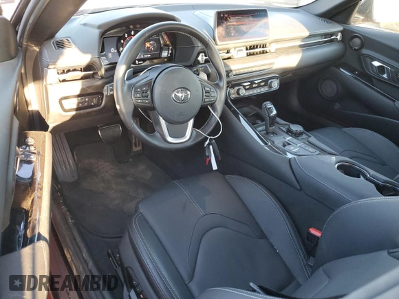 2024 Toyota Supra 3.0 with VIN WZ1DB0G0XRW067010, listed as a Copart auction lot 46919905 with 6,381 mi miles and Salvage title. Bid and sale history available at DreamBid. Image 8.