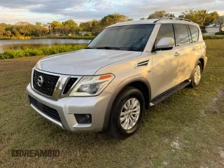2018 Nissan Armada SV with VIN JN8AY2NC7J9551314, listed as a Copart auction lot 46188475 with 134,633 mi miles and Clean Title. Bid and sale history available at carsss.com. Image 2.