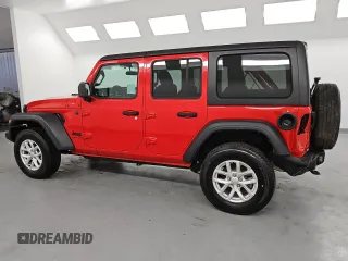 2023 Jeep Wrangler Sport S with VIN 1C4HJXDN5PW632854, listed as a Copart auction lot 51674525 with 4,837 mi miles and Clean Title. Bid and sale history available at DreamBid. Image 2.