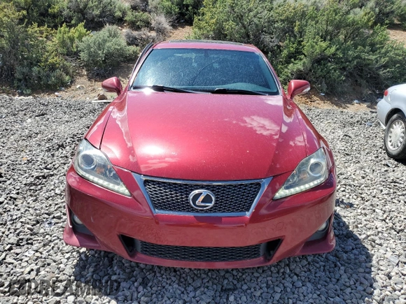 2013 Lexus IS 250 with VIN JTHBF5C22D5185919, listed as a Copart auction lot 56909575 with 125,367 mi miles and Salvage title. Bid and sale history available at DreamBid. Image 5.