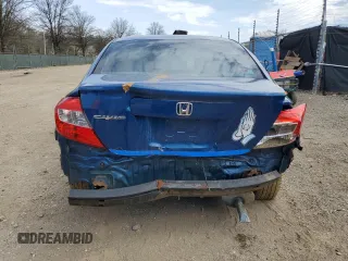2012 Honda Civic EX-L with VIN 19XFB2F98CE363440, listed as a Copart auction lot 47724625 with 138,364 mi miles and Salvage Title. Bid and sale history available at DreamBid. Image 6.