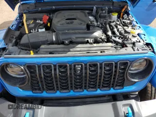 2024 Jeep Wrangler Sahara with VIN 1C4RJXP60RW163829, listed as a Copart auction lot 57182365 with 16,873 mi miles and Salvage title. Bid and sale history available at DreamBid. Image 12.