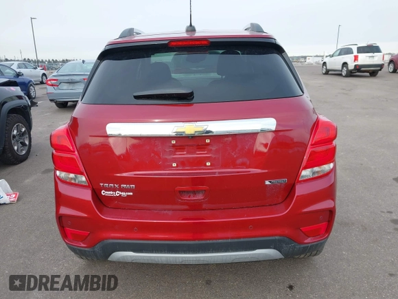 2018 Chevrolet Trax Premier with VIN 3GNCJRSBXJL245395, listed as a IAAI auction lot 41261014 with 27,306 mi miles. Bid and sale history available at carsss.com. Image 16.