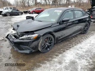 2024 Honda Civic Si with VIN 2HGFE1E56RH475202, listed as a Copart auction lot 46402365 with 17,854 mi miles and Salvage Title. Bid and sale history available at DreamBid. Image 1.