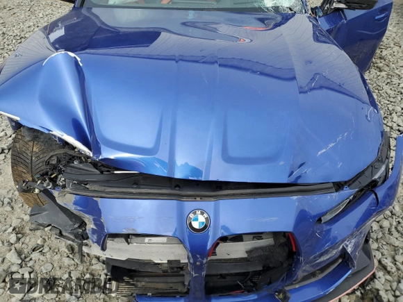 2022 BMW M3 Competition xDrive with VIN WBS43AY01NFL80708, listed as a Copart auction lot 46034615 with Not provided miles and Salvage title. Bid and sale history available at DreamBid. Image 11.