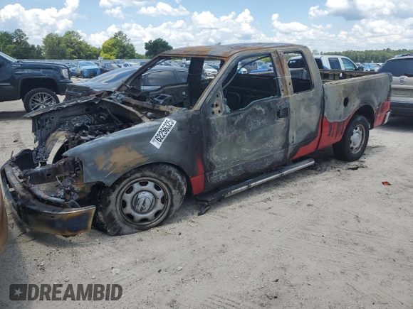 2005 Ford F-150 XLT with VIN 1FTPX12535NB93859, listed as a Copart auction lot 62256325 with Not provided miles and Non repairable. Bid and sale history available at DreamBid. Image 1.