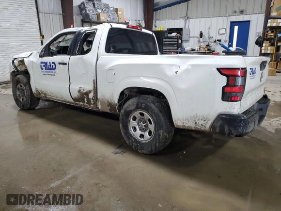2024 Nissan Frontier S with VIN 1N6ED1CM3RN641994, listed as a Copart auction lot 47809215 with 26,360 mi miles and Salvage Title. Bid and sale history available at carsss.com. Image 2.