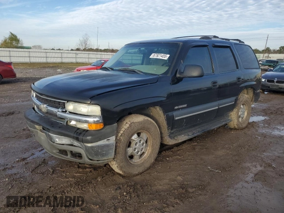 2002 Chevrolet Tahoe LS with VIN 1GNEC13V22R278981, listed as a Copart auction lot 87921455 with 318,518 mi miles and Salvage Title. Bid and sale history available at carsss.com. Image 1.