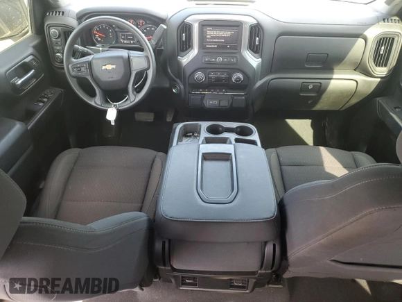 2023 Chevrolet Silverado 1500 Custom with VIN 1GCPDBEK3PZ171808, listed as a Copart auction lot 49841145 with 22,549 mi miles and Salvage Title. Bid and sale history available at DreamBid. Image 8.