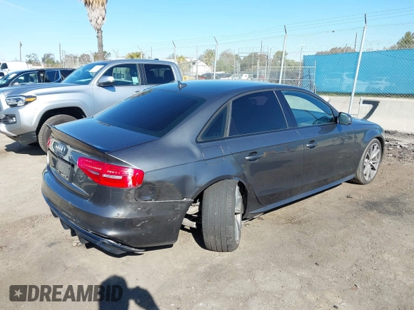 2016 Audi S4 Premium Plus with VIN WAUBGAFL4GA008390, listed as a IAAI auction lot 41831287 with 82,413 mi miles. Bid and sale history available at carsss.com. Image 4.
