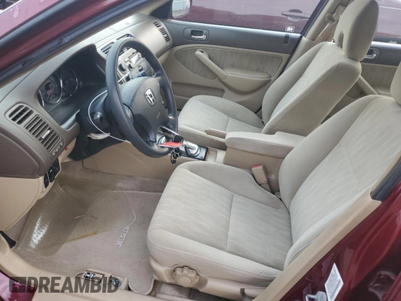 2004 Honda Civic EX with VIN 2HGES26764H537541, listed as a Copart auction lot 60645135 with 142,887 mi miles and Salvage title. Bid and sale history available at DreamBid. Image 7.