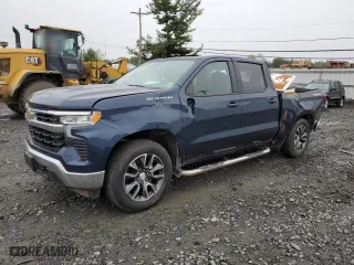 2022 Chevrolet Silverado 1500 LT with VIN 1GCPDKEK0NZ598666, listed as a Copart auction lot 73355844 with 26,047 mi miles and Salvage Title. Bid and sale history available at carsss.com. Image 1.