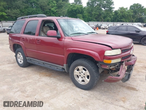 2005 Chevrolet Tahoe Z71 z VIN 1GNEK13T15R215991, wystawiony jako IAAI lot #42189636 z przebiegiem 274 201 mil mil oraz . Historia ofert i sprzedaży dostępna na DreamBid. Obrazek 1.