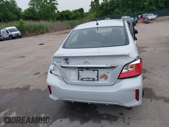 2024 Mitsubishi Mirage ES with VIN ML32FUFJ9RHF09183, listed as a IAAI auction lot 42383723 with 480 mi miles and . Bid and sale history available at DreamBid. Image 16.
