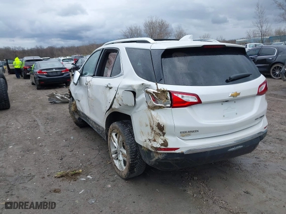 2018 Chevrolet Equinox Premier with VIN 2GNAXVEV3J6101020, listed as a IAAI auction lot 42038112 with 112,258 mi miles. Bid and sale history available at carsss.com. Image 3.
