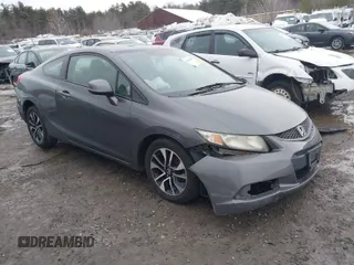 2013 Honda Civic Cpe EX with VIN 2HGFG3B85DH504847, listed as a IAAI auction lot 41668507 with 129,687 mi miles. Bid and sale history available at carsss.com. Image 1.
