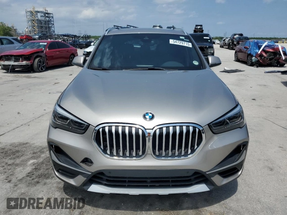 2021 BMW X1 sDrive28i with VIN WBXJG7C08M5S33866, listed as a Copart auction lot 54729715 with Not Provided miles and Salvage Title. Bid and sale history available at DreamBid. Image 5.