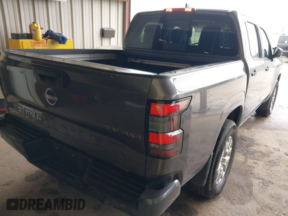 2023 Nissan Frontier SV with VIN 1N6ED1EK8PN610121, listed as a IAAI auction lot 42363879 with 25,505 mi miles and . Bid and sale history available at DreamBid. Image 4.