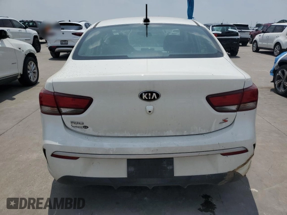 2021 Kia Rio LX with VIN 3KPA24AD2ME365039, listed as a Copart auction lot 54216934 with 77,741 mi miles and Salvage Title. Bid and sale history available at carsss.com. Image 6.