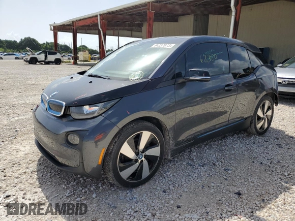 2016 BMW i3 with VIN WBY1Z4C55GV508548, listed as a Copart auction lot 64237973 with 62,380 mi miles. Bid and sale history available at carsss.com. Image 1.