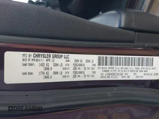 2012 Dodge Durango SXT with VIN 1C4RDHAG6CC301302, listed as a IAAI auction lot 42594428 with 134,495 mi miles and . Bid and sale history available at DreamBid. Image 9.