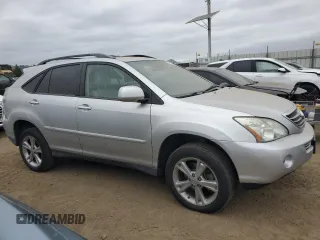 2008 Lexus RX 400h with VIN JTJHW31U382045287, listed as a Copart auction lot 54551125 with 146,487 mi miles and Salvage Title. Bid and sale history available at DreamBid. Image 4.