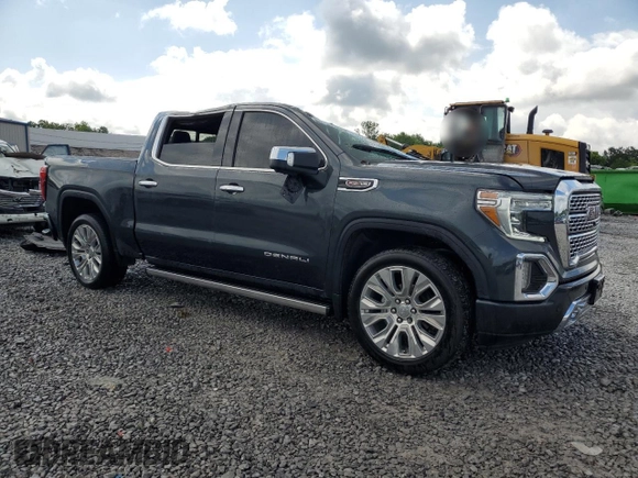 2021 GMC Sierra 1500 Denali with VIN 1GTU9FEL1MZ252967, listed as a Copart auction lot 58204675 with 34,686 mi miles and Salvage title. Bid and sale history available at DreamBid. Image 4.