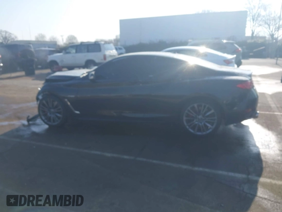 2017 Infiniti Q60 Red Sport 400 with VIN JN1FV7EL1HM700124, listed as a IAAI auction lot 41789570 with 140,841 mi miles and . Bid and sale history available at carsss.com. Image 15.