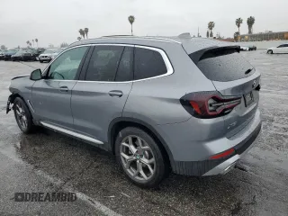 2023 BMW X3 sDrive30i with VIN 5UX43DP08P9S82575, listed as a Copart auction lot 47843655 with 4,696 mi miles and Salvage Title. Bid and sale history available at DreamBid. Image 2.