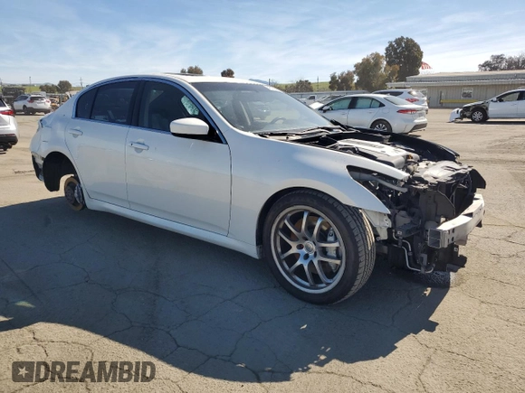 2013 Infiniti G37 Journey with VIN JN1CV6AP8DM713324, listed as a Copart auction lot 46168155 with Not provided miles and Non repairable. Bid and sale history available at DreamBid. Image 4.