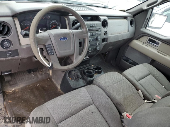 2009 Ford F-150 STX with VIN 1FTRF04W49KB36525, listed as a Copart auction lot 47117575 with 106,291 mi miles and Salvage title. Bid and sale history available at DreamBid. Image 8.
