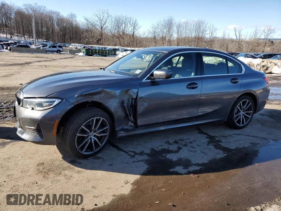 2021 BMW 3 Series 330i xDrive with VIN 3MW5R7J06M8B85005, listed as a Copart auction lot 45210325 with 52,240 mi miles and Salvage title. Bid and sale history available at DreamBid. Image 1.