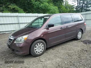 2007 Honda Odyssey LX with VIN 5FNRL38247B009303, listed as a Copart auction lot 63832185 with 111,789 mi miles and Salvage title. Bid and sale history available at DreamBid. Image 1.