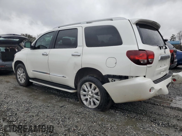 2019 Toyota Sequoia Platinum with VIN 5TDDY5G11KS168154, listed as a Copart auction lot 84562834 with 80,463 mi miles and Salvage Title. Bid and sale history available at carsss.com. Image 2.