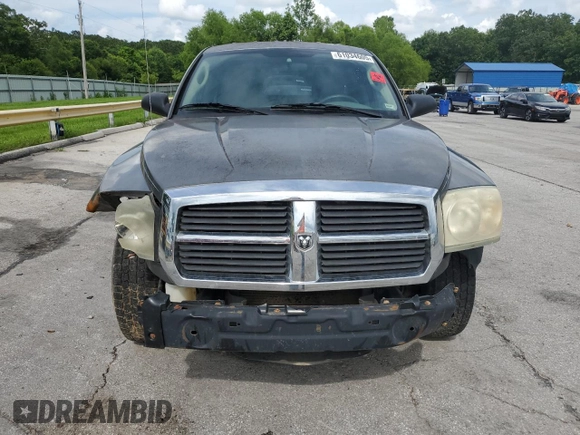 2005 Dodge Dakota ST with VIN 1D7HW22K15S177654, listed as a Copart auction lot 61034605 with 241,817 mi miles and Salvage title. Bid and sale history available at DreamBid. Image 5.