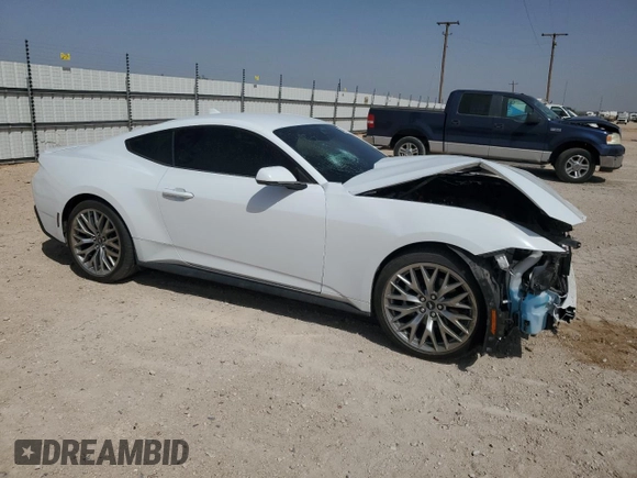2024 Ford Mustang EcoBoost z VIN 1FA6P8TH9R5133108, wystawiony jako Copart lot #54189175 z przebiegiem 7 736 mil mil oraz Szkoda całkowita • Salvage title. Historia ofert i sprzedaży dostępna na DreamBid. Obrazek 4.