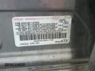 2011 Mitsubishi Outlander SE z VIN JA4AR4AU1BZ011732, wystawiony jako Copart lot #60986055 z przebiegiem Nie podano mil oraz Czysty tytuł • Clean title. Historia ofert i sprzedaży dostępna na DreamBid. Obrazek 14.