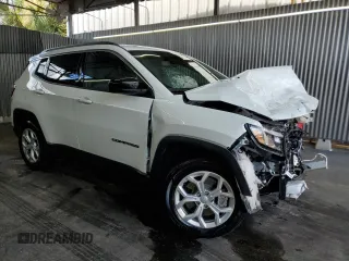 2024 Jeep Compass Latitude с VIN 3C4NJDBN6RT110487, выставлен на аукционе Copart как лот 62075885 с пробегом 26 410 миль миль и Списание • Salvage title. История ставок и продаж доступна на DreamBid. Изображение 4.