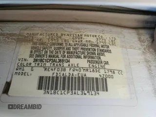 2010 Nissan Versa S z VIN 3N1BC1CP3AL369134, wystawiony jako Copart lot #54437395 z przebiegiem 236 643 mil mil oraz Szkoda całkowita • Salvage title. Historia ofert i sprzedaży dostępna na DreamBid. Obrazek 12.