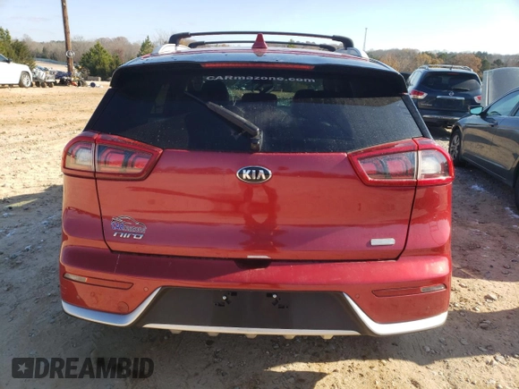 2019 Kia Niro Touring with VIN KNDCE3LC0K5234392, listed as a Copart auction lot 42487485 with 0 mi miles and Salvage Title. Bid and sale history available at carsss.com. Image 6.