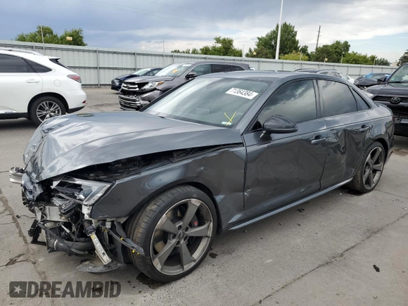 2019 Audi S4 Premium Plus with VIN WAUB4AF49KA001977, listed as a Copart auction lot 71364384 with 34,084 mi miles and Salvage Title. Bid and sale history available at carsss.com. Image 1.