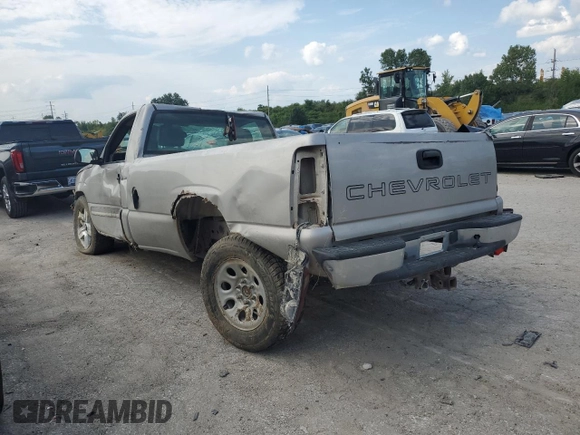 2005 Chevrolet Silverado 1500 Work Truck with VIN 1GCEC14Z25Z272371, listed as a Copart auction lot 68117504 with Not Provided miles and Non Repairable. Bid and sale history available at carsss.com. Image 2.